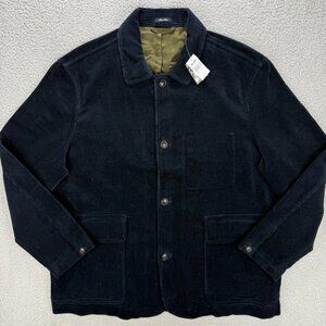 Todd Snyder Jacket Mens XXL 2XL Navy Blue Italian Corduroy Walking Chore Coat